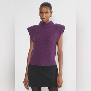 Babaton Hazlitt Sweater Vest in Purple Size Medium